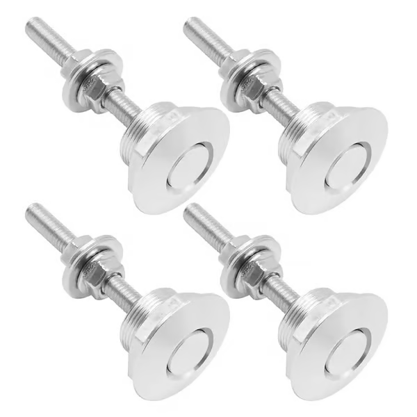 🔒 4Pcs Universal Aluminum Quick-Release Lock Latches - Secure & Easy Access!⚡ - Yellow / 4 pcs