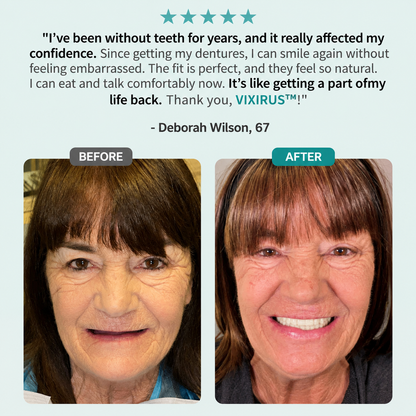 📜Only Trust Official🏛️ VIXIRUS® Medical Full Denture with Strong Suctiond🦷Obtain American Dental Association (ADA) Certification - 🌎Ends Today: 70% OFF!