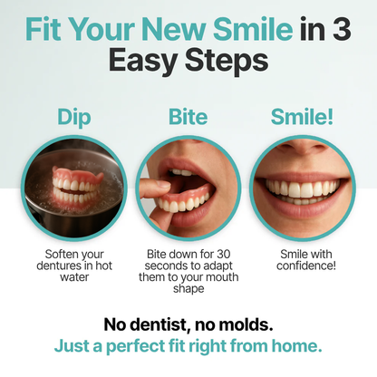 📜Only Trust Official🏛️ M·Docwebine® Medical Full Denture with Strong Suctiond🦷Obtain American Dental Association (ADA) Certification - 🌎Ends Today: 70% OFF!