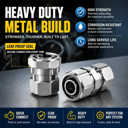 🔥HOT SALE🔥Heavy-Duty Truck/RV Air Line Fitting Kit (8-Piece Set)