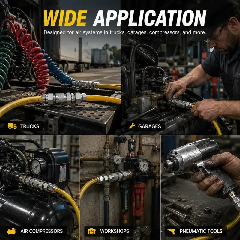 🔥HOT SALE🔥Heavy-Duty Truck/RV Air Line Fitting Kit (8-Piece Set)