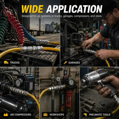 🔥HOT SALE🔥Heavy-Duty Truck/RV Air Line Fitting Kit (8-Piece Set)