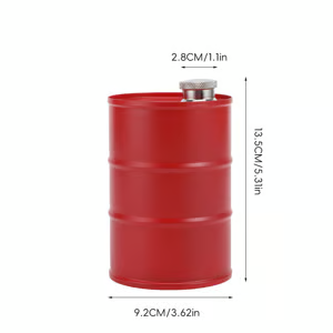 350ml/750ml Oil Drum Anti-rust Leak-proof No Odor Portable Wine Storage🛢Food Grade Camping Whisky Flagon Wine Jug Camping Supplies【liquor is not included】 - Blue / 750ML