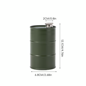 350ml/750ml Oil Drum Anti-rust Leak-proof No Odor Portable Wine Storage🛢Food Grade Camping Whisky Flagon Wine Jug Camping Supplies【liquor is not included】 - Blue / 750ML