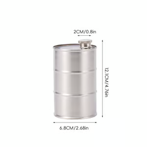 350ml/750ml Oil Drum Anti-rust Leak-proof No Odor Portable Wine Storage🛢Food Grade Camping Whisky Flagon Wine Jug Camping Supplies【liquor is not included】 - Blue / 750ML