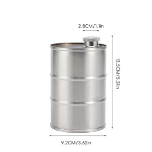 350ml/750ml Oil Drum Anti-rust Leak-proof No Odor Portable Wine Storage🛢Food Grade Camping Whisky Flagon Wine Jug Camping Supplies【liquor is not included】 - Blue / 750ML