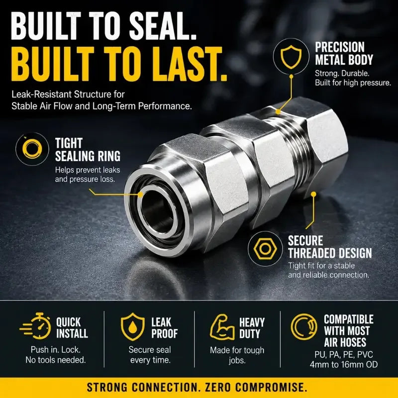 🔥HOT SALE🔥Heavy-Duty Truck/RV Air Line Fitting Kit (8-Piece Set)